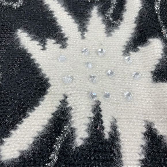 Vintage Beaded Wool Blend Sweater - Picture 2 of 6